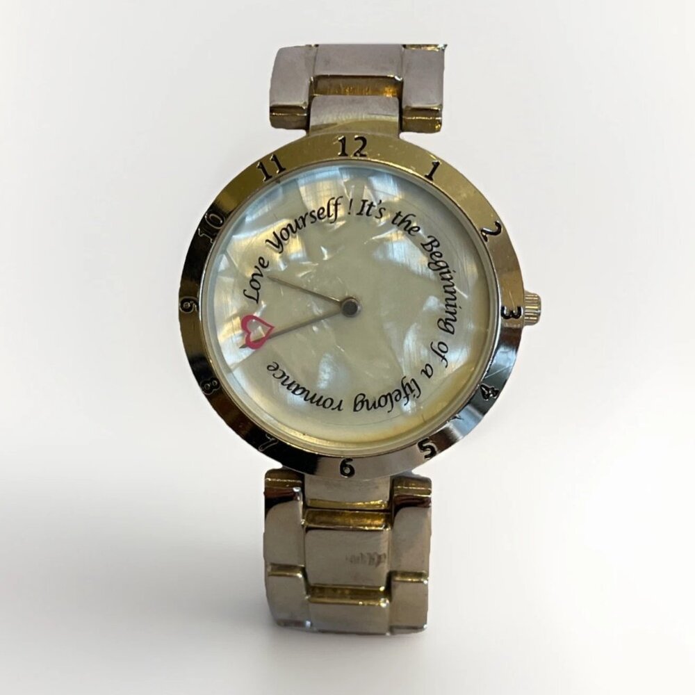 BWC Watch Love Yourself It’s The Beginning Of a Lifelong Romance NEW BATTERY